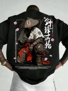 Áo Thun Nam Mùa Hè Kiểu Casual In Chữ Dark Warrior Chất Liệu Thoải Mái Thoáng Khí Cổ Tròn Phong Cách Đường Phố Chất Liệu Polyester Dệt Kim.