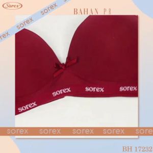 SOREX BRA BH 17232 BUSA TANPA KAWAT KAIT 2 CUP B CASUAL STYLE BRA SIZE 34 36 38 40 Polos