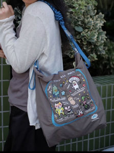 กระเป๋าผ้าใบ Canvas Bag สำหรับผู้หญิง กระเป๋าสะพายข้างแบบสะพายข้าง ความจุขนาดใหญ่ กระเป๋าผ้าใบสำหรับเดินทางแบบยั่งยืน ปี 2024