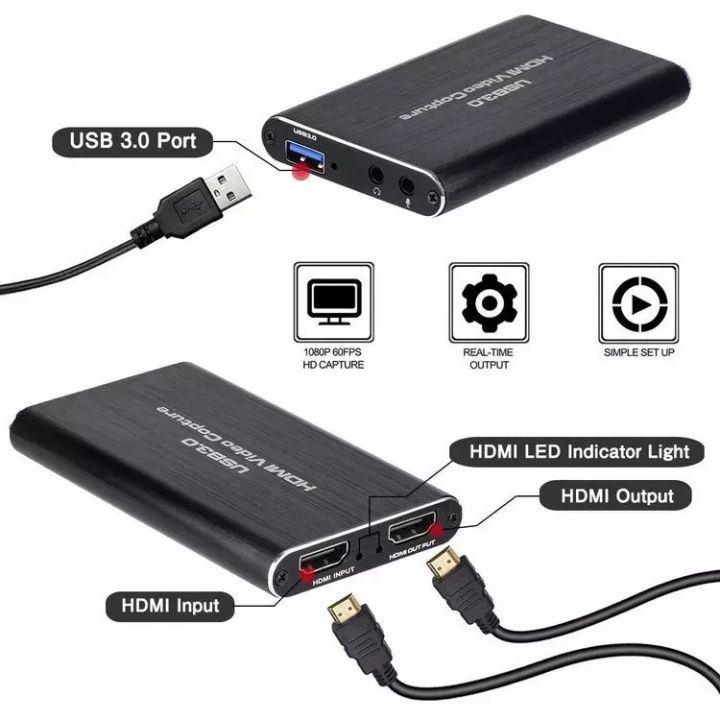 Red Box Capture Card Capture Card 4K CaptureBox ไลฟ์สด สตรีมเกมHD Capture | Lazada.co.th