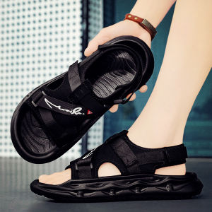 รองเท้าแตะชายหาดกันลื่นแบบลำลองสำหรับผู้ชาย รองเท้าแตะสวมใส่สบาย ระบายอากาศได้ดี รองเท้าแตะแบบสวมสบายสำหรับฤดูร้อน