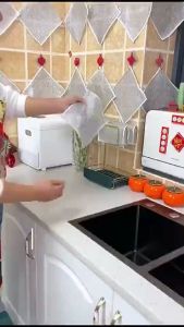 Khăn lau đa năng sợi kim loại loại 2 lớp - Khăn rửa chén chùi nhà bếp loại bỏ rỉ sét cứng đầu