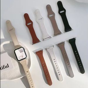 สายหนัง สำหรับใช้ได้กับ สายแอป.เปิ้ลวอช Smart Watch 11/10/9/8/7/6/5/4/3/2/1/SE สาย ขนาด 38mm40mm41mm42mm44mm45mm46mm49mm