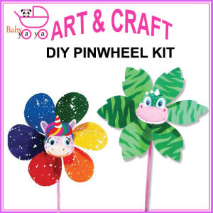 BabyYaya DIY Pinwheel Kit / Kid Colouring Kit / Art and Craft Kids / Educational Toys / Create Your Own Pinwheel