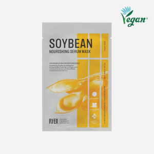 ITFER Soybean Nourishing Serum Mask (1 Pc) (25ml) - Deep Moisture Barrier Care Sheet Mask Korea