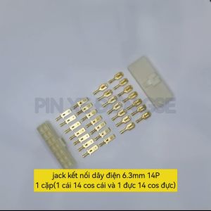 Jack kết nối dây điện 1P 2P 3P 4P 6P 8P 9P 10P 12P 14P loại 6.3mm dành cho ô tô xe máy cao cấp
