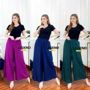 Celana Tidur Panjang Wanita & Celana Kulot Motif Polos