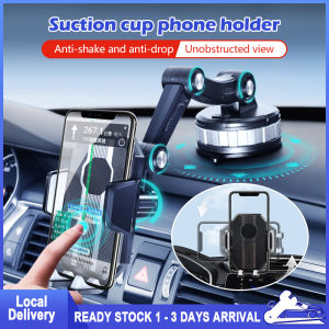 Car Phone Holder Universal 360 ° Rotatable Large Truck Extended Suction Cup Fixed Shockproof Windshield Dashboard Mounted Phone Holder