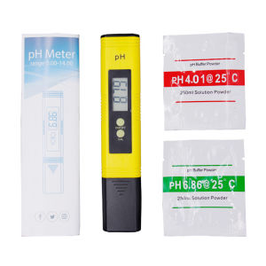 0-14 PH Meter Digital PH Measuring Water Quality Purity Automatic Calibration Aquarium Pocket Pen for Laboratory Aquarium Pool