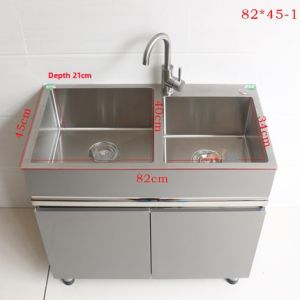 304 Stainless Steel Wash Wardrobe Balcony For Home Laundry Tub Wash Basin Honeycomb Aluminum Bathroom Cabinet Assemblage Zone Washboard