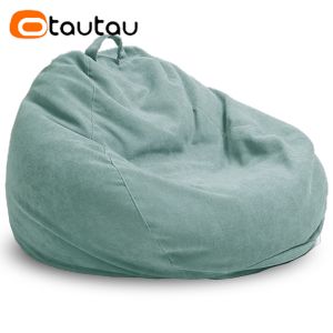 OTAUTAU Thick Waterproof Cotton Bean Bag Cover Without Filler Outdoor Pouf Chair Beanbag Puff Sofa Lounge Recliner Sac DD023