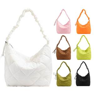 5TH Quilted Handbag Shoulder Bag Fashion Women Tote Bag Puffer Crossbody Bag for Work School Shopping Daily Use Shopping Bag