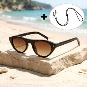 Y2K Pilot Sunglasses Women Men Vintage Sun Glasses Punk Popular Outdoor Driving Rivet Eye Glasses UV400 with Retainer Strap S14