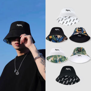 Hats Female Letters Fishermans Hats Trendy Casual And Versatile Double-Sided Basin Hats Mens Sunhats In All Seasons