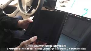 Hộp Đựng Đồ Trung Tâm Đế Chống Trượt Hộp Để Tay Ngăn Chứa Đồ Phụ Kiện Ẩn Cho Tesla Model Y Juniper 2026