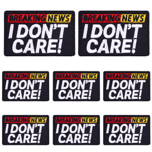10PCS Wholesale Letters Patch Iron On Patches For Clothing Stripe Embroidered Patches On Clothes DIY Cartoon Fusible Patch Badge