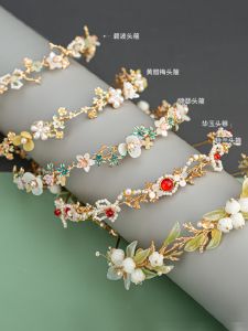 Simple Daily Ancient Style Tassel Hair Accessories Hanfu Headwear Gold Plated Alloy Traditional Chinese Fashion Hairband