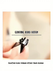 ZALINDO Nail Clipper Gunting Kuku Hitam Stainless Steel Gunting Kuku Manicure Pedicure