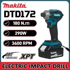 Makita | Makita DTD172 18V LXT Slim Brushless Impact Driver For Furniture Mounting And Mechanical Repair Work