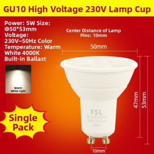 FSL | GU10 LED High Brightness Energy-saving Lamp 220V