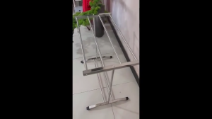 FurnishFiesta Stainless Steel Towel Rack Balcony Drying Rack Foldable Laundry Rack Stand Clothes Rack Rak para sa pagpapatuyo ng tuwalya