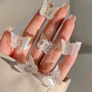 10 Chiếc Kẹp Tóc Hình Hoa Bướm Ngọt Ngào Dễ Thương Hàn Quốc Kẹp Tóc Mini Trong Suốt Quyến Rũ Xu Hướng Mùa Hè Phụ Kiện Tóc Cho Nữ