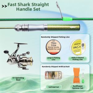 fishingfans | Light Ultra-light Carbon Solid Tip Fast Long Casting Fishing Lure Rod