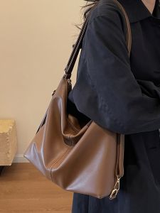 Retro Large Capacity Womens Shoulder Bag 2025 New Autumn Winter Double Shoulder Tote Commuter High Quality Korean Style Bag