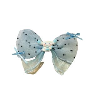 Childrens Kulomi Melody Bow Hair Accessories Princess Hairclip Mesh Babys Top Clip Does Not Hurt Hair Girls Edge Clip Headpiece