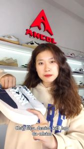 Giày sneaker thời trang Ancol Street Desand cho Nam Nữ Size 36-43 chất liệu da bò thật 100% miếng lót giày Eva đế cao su êm chân có lỗ thoáng khí.