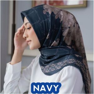 HIJAB VOAL kerudung Segi 4 Motif terbaru Lasercut Printing Premium / Hijab Voal premium