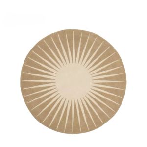 VIKAMA Sunflower Round Rug Contrasting Colours Skin Friendly Short Pile Rug Living Room Bedroom Study Anti Slip Rug Home Decor