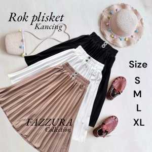 ROK PLISKET KANCING ANAK PEREMPUAN 4-14 TAHUN / ROK PLISKET TRBARU / ROK MUSLIM ANAK