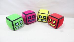 Bandai | /*2026Geometry Dash Cube Plush Toys Small Pillow Stuffed Plushie Doll Square Pendant Game Cute Home Decor Children Birthday Gift
