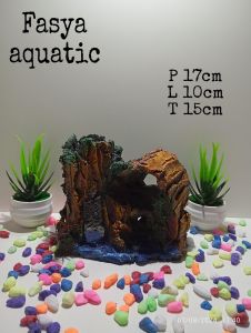 aquarium Aquascape ornamen hiasan aquarium Thema batang pohon tumbang hand made