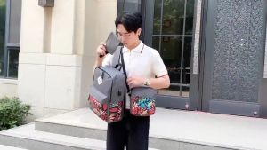 (AGFE) 3 in 1 Travel Bag Multicompartment High Quality School Backpack Trendy Bag for Men and Women