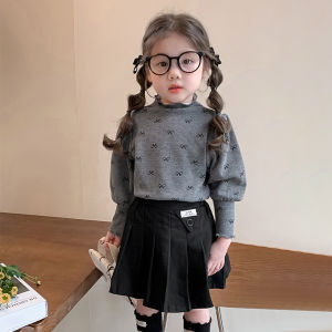 เสื้อชั้นในผ้าขนแกะสำหรับเด็กผู้หญิง ฤดูใบไม้ร่วง/ฤดูหนาว 2025 ใหม่ เสื้อชั้นในแบบมีฮู้ดสำหรับเด็ก ชุดเด็ก ขนแกะแบบอเนกประสงค์