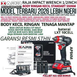APR impact wrench type ap84m 550nm baterai 88v standart fullset accecoris lxt 10cell
