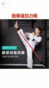 Taekwondo Kick Training Rubber Band Pulling Rope Lower Limb Leg Explosive Force Strength and Speed Stretching Trainer