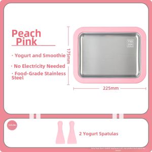 PINK BUNNY | Manual Ice Cream Maker for Homemade Frozen Yogurt & Ice Cream Child Friendly Home Use