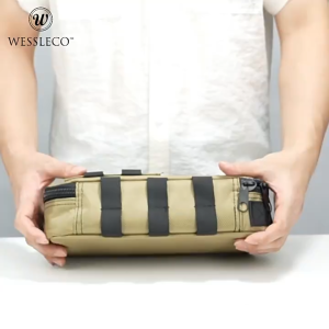Heavy Duty Tool Bag Organizer Portable Oxford Electrician Tool Pouch with External Straps 12In