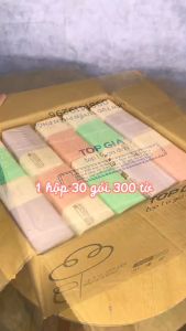 Khăn giấy ăn dạng rút 300 tờ 4 lớp đa năng thấm hút tốt mềm mịn gọn nhẹ tiện lợi an toàn