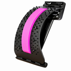 Lumbar Stretching Traction Back Massager Spine Corrector Support Lumbar Cushion