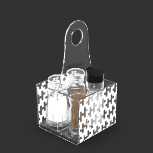 TEMPAT WADAH ALAT PENYIMPAN PENYIMPANAN SIMPAN PERALATAN KOTAK BUMBU SPICE SPICES CONDIMENT CONDIMENTS SAUCE KETCHUP BOTTLE ORGANIZER ORGANISER HOLDER SHELF RACK RAK MASAK DAPUR ESTETIK KEKINIAN ELEGAN MODERN ACRYLIC AKRILIK BENING CLEAR MOTIF PUZZLE 295