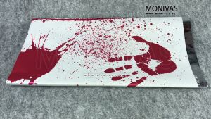 Bloody Hand Disposable Table Cover Decoration Haunted House Halloween Party