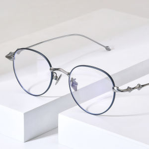 NIANZHEN Titanium Alloy Eyeglasses Frame Women Round Brand Design Glasses Men Ultralight-Weight Retro Eyewear Spectacles 701