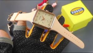 Fosil Jam Tangan Fashion Wanita Tanggal Aktif Petak Elegan Mewah Korean Style Jam Tangan Cewek Dewasa Aesthetic Import