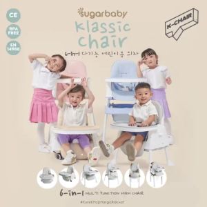 Sugar Baby K Chair 6in1 Klassic Chair | Sugarbaby High Chair Booster seat | Kursi Makan Bayi
