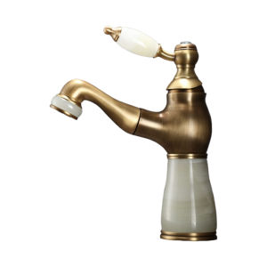 JUNSHEN | Retractable Antique Brass Bathroom Faucet