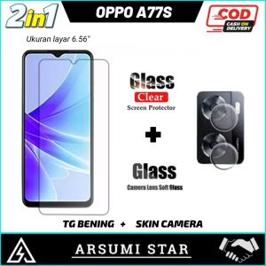 Promo Paket Murah 2in1 Tempered Glass Ceramic Matte Anti Spy OPPO A77S / A77 4G / A77 5G Tg Anti Gores Ceramic Matte Anti Spy + Skin Camera